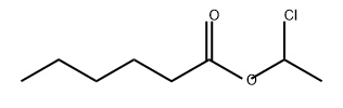 己酸(1-氯乙基)酯,73363-60-7,结构式