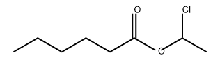 Hexanoic acid, 1-chloroethyl ester Structure