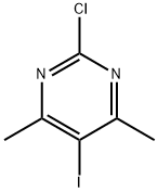 Pyrimidine, 2-chloro-5-iodo-4,6-dimethyl- Struktur