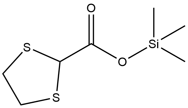 Trimethylsilyl 1,3-dithiolane-2-carboxylate 化学構造式