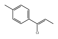 Benzene, 1-[(1Z)-1-chloro-1-propen-1-yl]-4-methyl- Structure