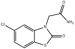 3(2H)-Benzothiazoleacetamide, 5-chloro-2-oxo- Struktur