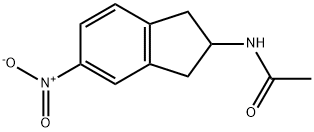 Acetamide, N-(2,3-dihydro-5-nitro-1H-inden-2-yl)- 结构式