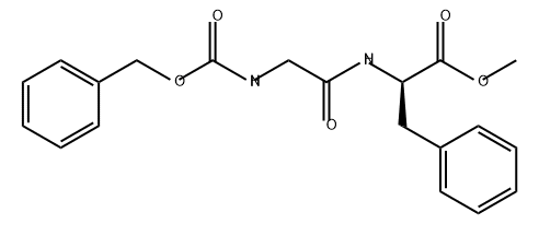 D-Phenylalanine, N-[(phenylmethoxy)carbonyl]glycyl-, methyl ester 化学構造式