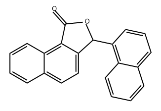Naphtho[1,2-c]furan-1(3H)-one, 3-(1-naphthalenyl)- Struktur