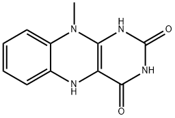 Benzo[g]pteridine-2,4(1H,3H)-dione, 5,10-dihydro-10-methyl- Structure