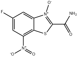 2-Benzothiazolecarboxamide, 5-fluoro-7-nitro-, 3-oxide Structure