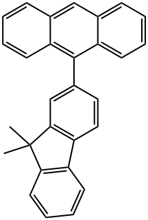 Anthracene, 9-(9,9-dimethyl-9H-fluoren-2-yl)- Structure