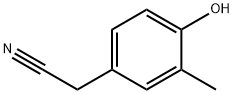 Benzeneacetonitrile, 4-hydroxy-3-methyl- Struktur