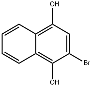 2-Bromonaphthalene-1,4-diol Structure