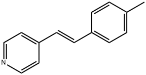 Pyridine, 4-[(1E)-2-(4-methylphenyl)ethenyl]- 结构式