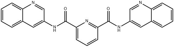 N2,N6-二(3-喹啉基)吡啶-2,6-二甲酰胺,737763-53-0,结构式