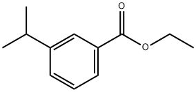 Benzoic acid, 3-(1-methylethyl)-, ethyl ester Structure