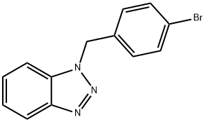 1-[(4-Bromophenyl)methyl]-1H-1,2,3-benzotriazole 结构式