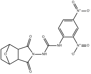 N-[3-(2,4-Dinitrophenyl)ureido]-7-oxabicyclo[2.2.1]heptane-2,3-dicarbimide,73816-38-3,结构式