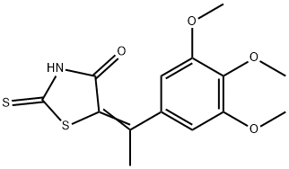 5-(3,4,5-Trimethoxy-α-methylbenzylidene)-2-thioxothiazolidin-4-one 结构式