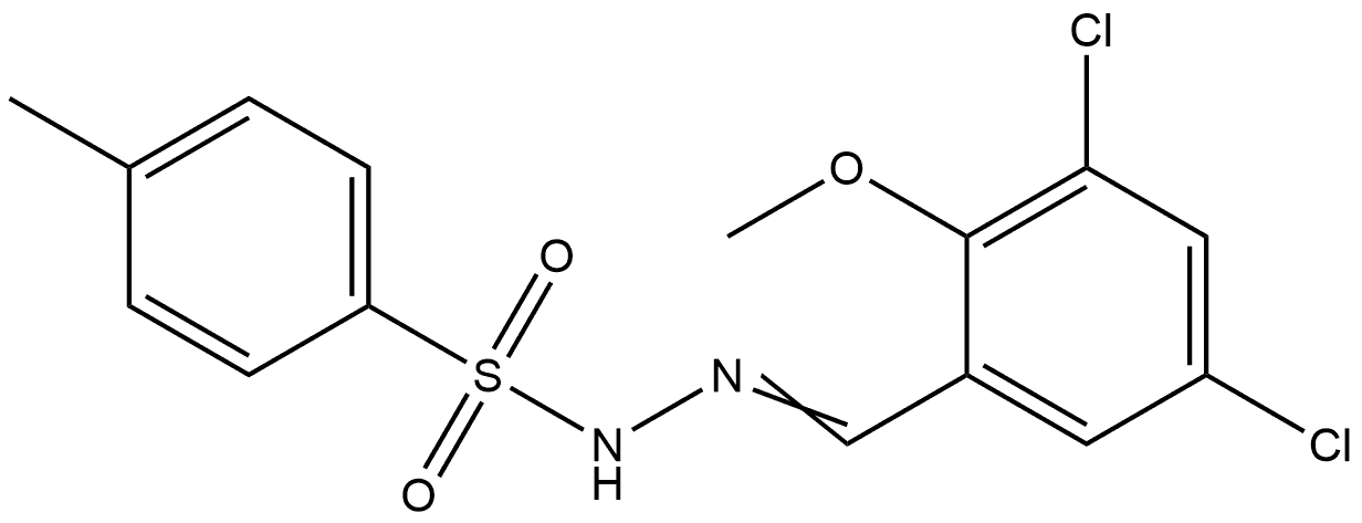 4-Methylbenzenesulfonic acid 2-[(3,5-dichloro-2-methoxyphenyl)methylene]hydra... Structure