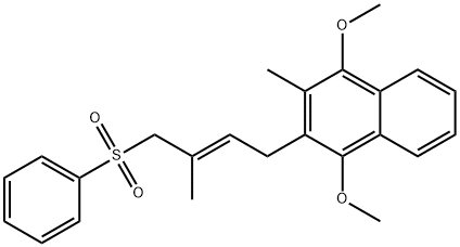 Naphthalene, 1,4-dimethoxy-2-methyl-3-[(2E)-3-methyl-4-(phenylsulfonyl)-2-buten-1-yl]-