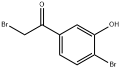 Ethanone, 2-bromo-1-(4-bromo-3-hydroxyphenyl)- Structure