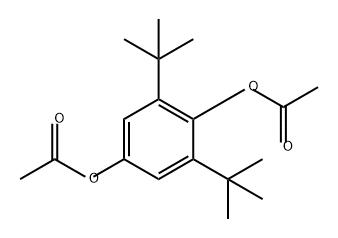 1,4-Benzenediol, 2,6-bis(1,1-dimethylethyl)-, 1,4-diacetate 化学構造式