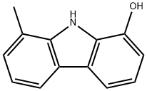 9H-Carbazol-1-ol, 8-methyl- 化学構造式