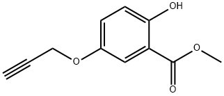 Benzoic acid, 2-hydroxy-5-(2-propyn-1-yloxy)-, methyl ester,73922-94-8,结构式