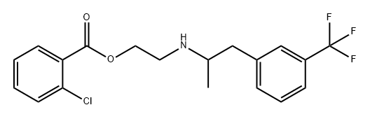 Benzoic acid, 2-chloro-, 2-[[1-methyl-2-[3-(trifluoromethyl)phenyl]ethyl]amino]ethyl ester|