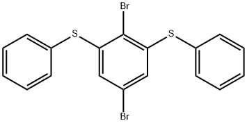 Benzene, 2,5-dibromo-1,3-bis(phenylthio)-|2,6-二硫代苯氧基-1,4-二溴苯
