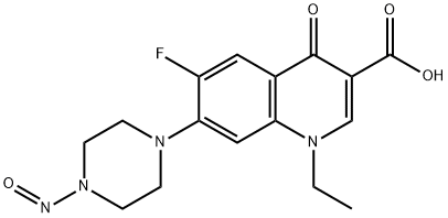 亚硝基诺氟沙星, 74011-53-3, 结构式
