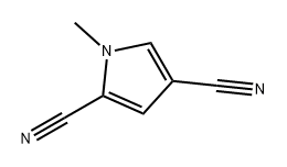 1H-Pyrrole-2,4-dicarbonitrile, 1-methyl- 结构式