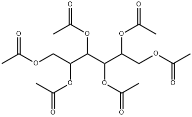 1,2,3,4,5,6-Hexa-O-acetyl-L-iditol 结构式