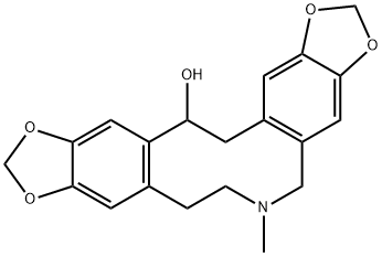 Bis[1,3]benzodioxolo[5,6-c:5',6'-g]azecin-14-ol, 5,6,7,8,14,15-hexahydro-6-methyl- Structure