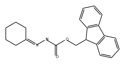 Hydrazinecarboxylic acid, 2-cyclohexylidene-, 9H-fluoren-9-ylmethyl ester Structure