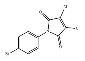 1H-Pyrrole-2,5-dione, 1-(4-bromophenyl)-3,4-dichloro- 结构式