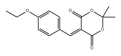 1,3-Dioxane-4,6-dione, 5-[(4-ethoxyphenyl)methylene]-2,2-dimethyl- Structure