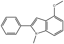 4-Methoxy-1-methyl-2-phenyl-1H-indole Struktur