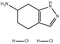 4,5,6,7-Tetrahydro-1H-indazol-6-amine dihydrochloride 化学構造式
