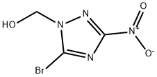 1H-1,2,4-Triazole-1-methanol, 5-bromo-3-nitro- 化学構造式
