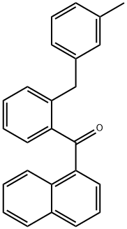 (2-(3-Methylbenzyl)phenyl)(naphthalen-1-yl)methanone Structure