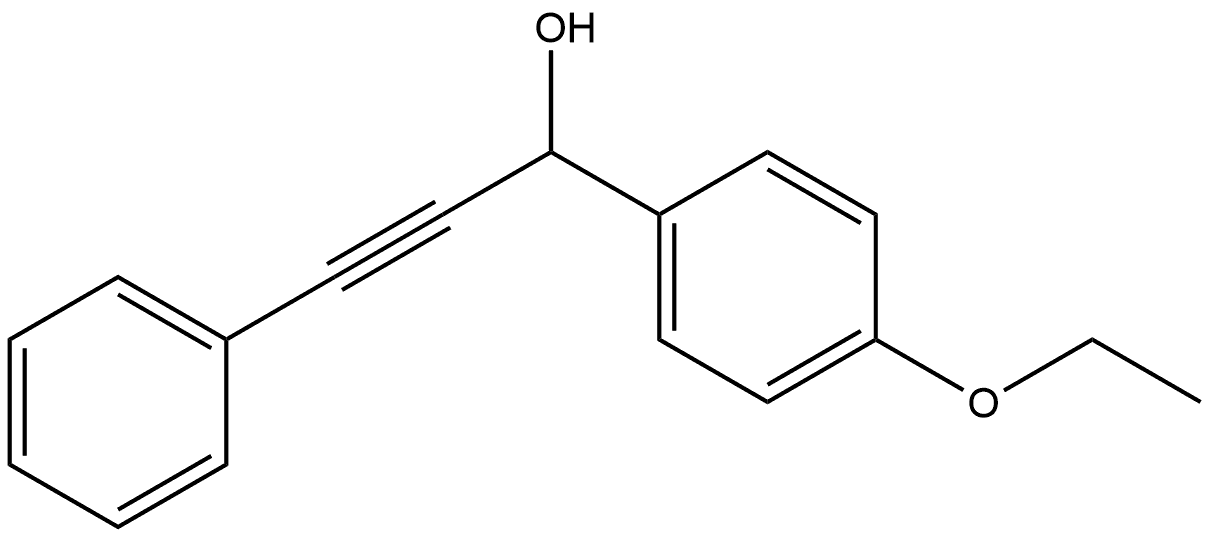4-Ethoxy-α-(2-phenylethynyl)benzenemethanol Structure