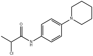 2-chloro-N-[4-(piperidin-1-yl)phenyl]propanamide Structure