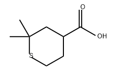 2H-Thiopyran-4-carboxylic acid, tetrahydro-2,2-dimethyl- Structure