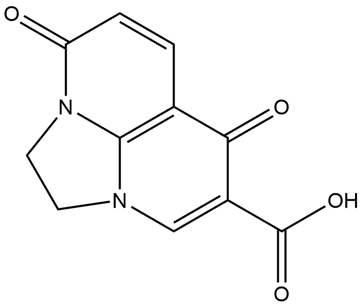 1,2-Dihydro-4,7-dioxo-4H,7H-imidazo[1,2,3-ij][1,8]naphthyridine-8-carboxylic acid Struktur