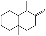 1,4A-dimethyloctahydronaphthalen-2(1H)-one 化学構造式