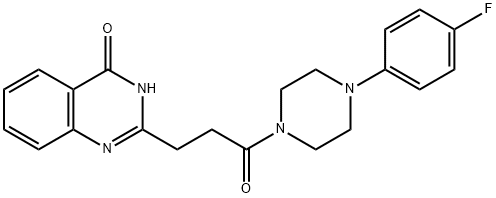 4(3H)-Quinazolinone, 2-[3-[4-(4-fluorophenyl)-1-piperazinyl]-3-oxopropyl]- Structure