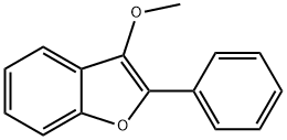 3-甲氧基-2-苯基苯并呋喃 结构式