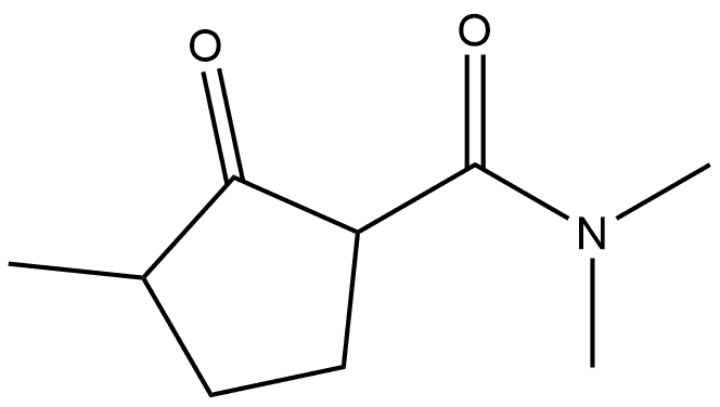 N,N,3-trimethyl-2-oxocyclopentane-1-carboxamide Structure