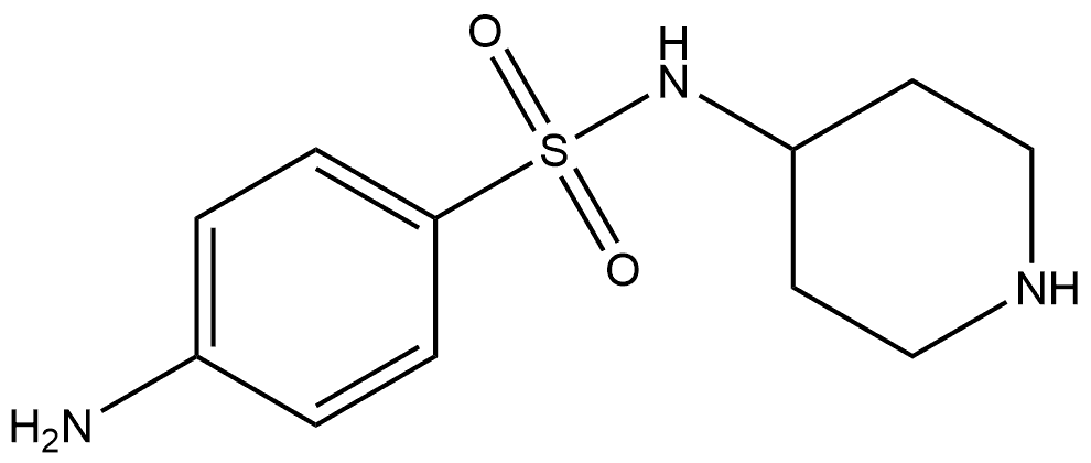 Benzenesulfonamide, 4-amino-N-4-piperidinyl-,746630-26-2,结构式