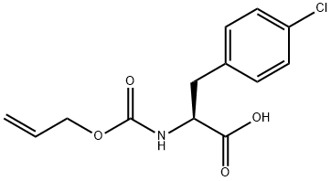 Phenylalanine, 4-chloro-N-[(2-propen-1-yloxy)carbonyl]- Structure