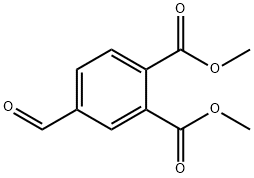 1,2-Benzenedicarboxylic acid, 4-formyl-, 1,2-dimethyl ester Structure